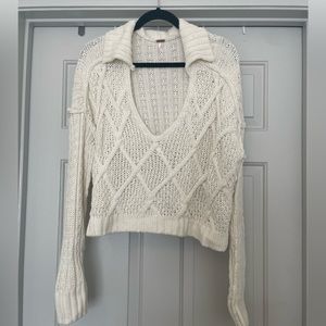 Free People Cable Knit Sweater